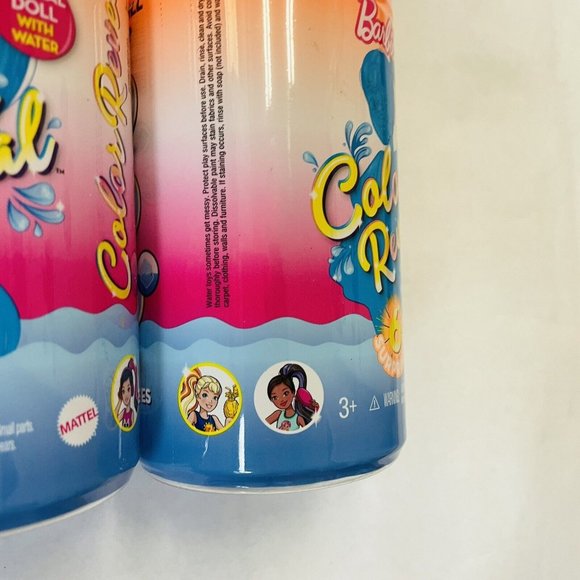 2 Barbie Color Reveal Chelsea Doll Orange Tube w/ 6 Surprises Sunny N Cool Serie - Picture 8 of 11